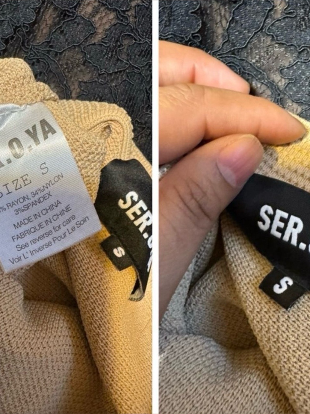 SER.O.YA Beige Skater Skirt - Picture 6 of 6